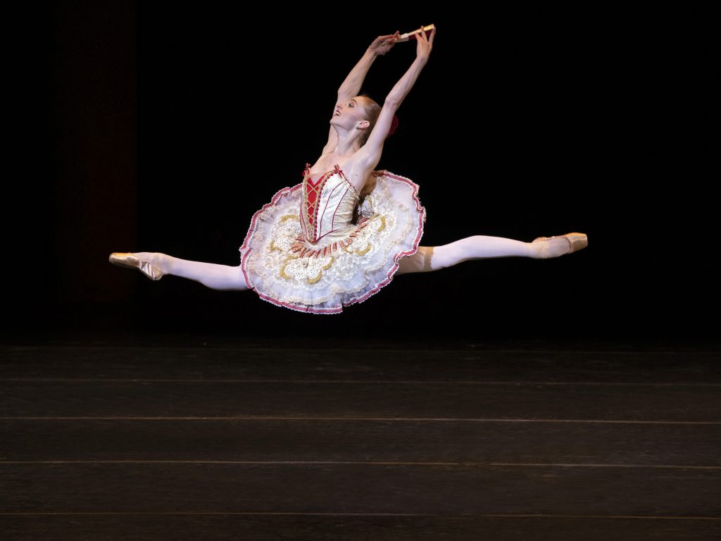 Catherine Hurlin in the Don Quixote pas de deux. Photo: Erin Baiano, courtesy Vail Dance Festival.