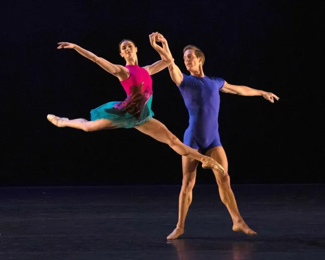 American Ballet Theatre - Cassandra Trenary and Blaine Hoven in "Bernstein In A Bubble" choreography by Alexei Ratmansky - Photo courtesy of ABT