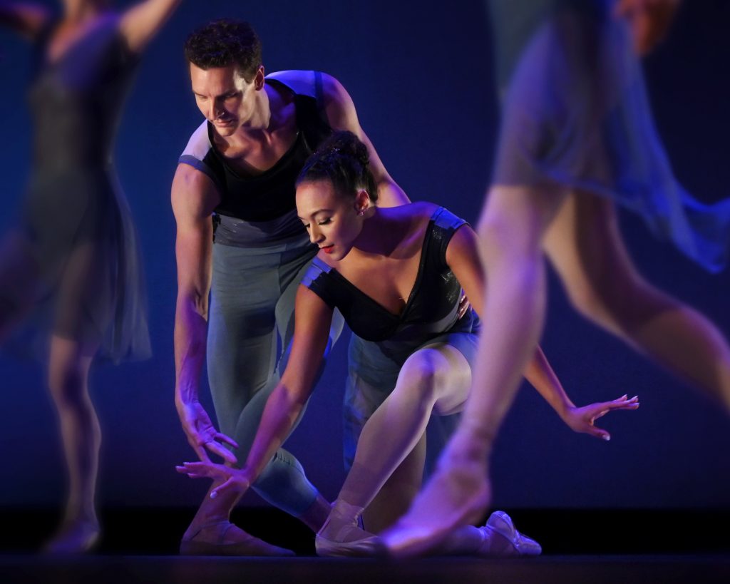 Ballet Project OC - Here to There Choreography by Ally Helman - (L-R) Mate Szentes, Rachel Hutsell - Photo by Jack Hartin Photography