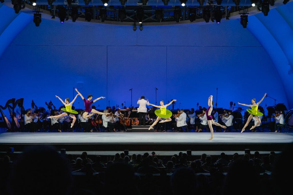 Paris Opera Ballet - William Forsythe's “The Vertiginous Thrill of Exactitude” - Photo by Farah Sosa provided courtesy of the Los Angeles Philharmonic Association