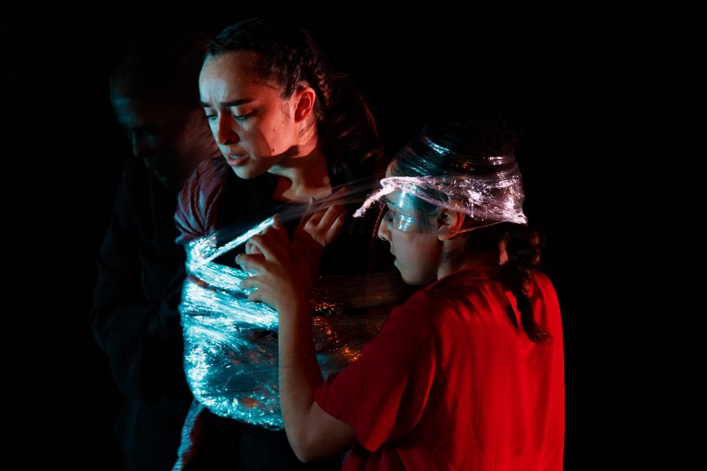 (L-R) Halie Donabedian, Julia Gonzalez in Hannah Millar's "Let Us Bleed, The Heal" - Photo by Taso Papadakis