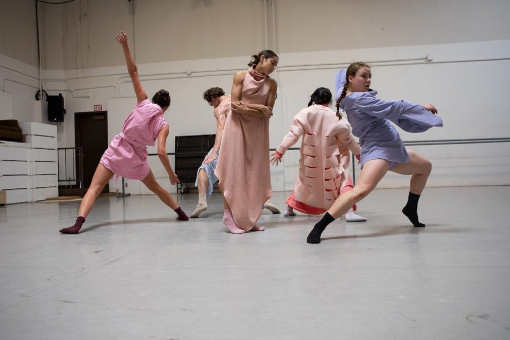 Laurie Sefton Creates in rehearsal - Photo by Denise Leitner