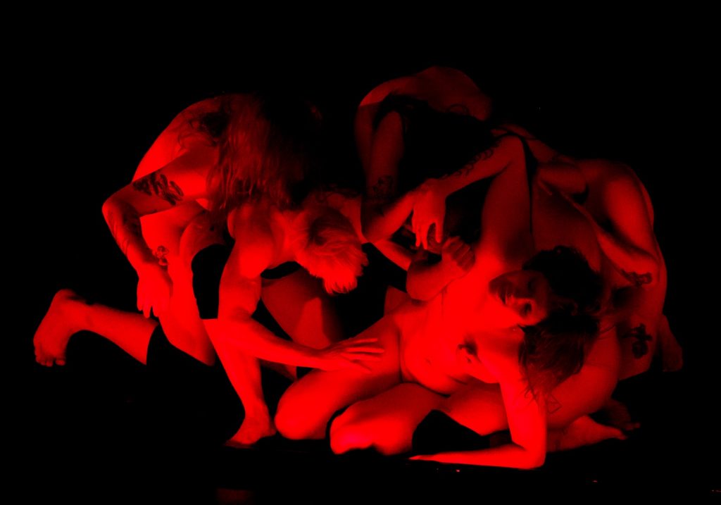 "Human Measure" at REDCAT - Choreographer: Jasmine Albuquerque - Dancers: Canyon Carballosa, Kaydence De Mere, Cassils, B Gosse, Jas Lin, Alucard Mendoza McHaney - Created by Cassils - Photo by Angel Origgi.