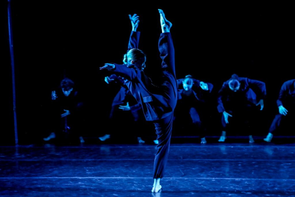 Joffrey Ballet Concert Group in "Tip Toe Thru’ the Tulips with Me" a premiere choreographed by Omar Ramon De Jesus Danced by: Laura Mendes, Aliya Janov, Matt Retcho, Antonia Garcia, Jenna Rotondo, Ashley Nazzar, Devon Custalow, Ariel Marks, Laura Goossens - Photo by Julie Lemberger
