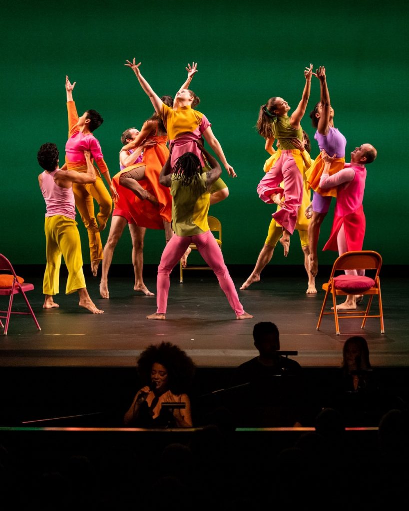 Mark Morris Dance Group with lead singer Marcy Harriell and background vocalists Clinton Curtis and Blaire Reinhard - Photo by Skye Schmidt