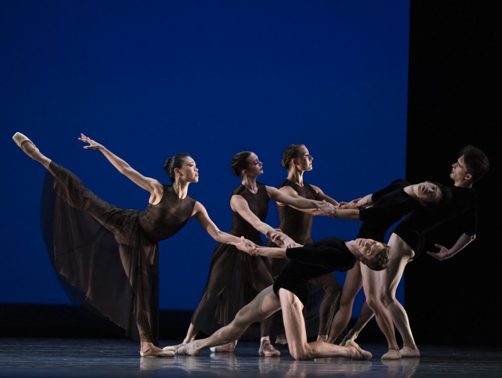 Pacific Northwest Ballet company dancers in the world premiere of Alexei Ratmansky’s "Wartime Elegy" - Photo © Angela Sterling