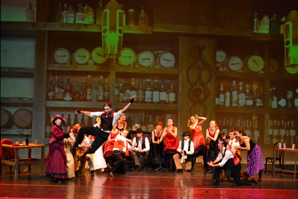 Pacific Ballet Dance Theatre in "The Little Match Girl" (The Pub Scene) - Photo courtesy of the company
