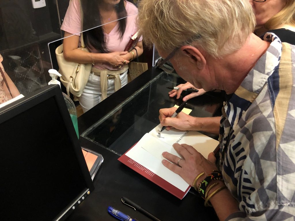 Vincent Paterson at a book signing of "Icons & Instincts" - Photo courtesy of the author.