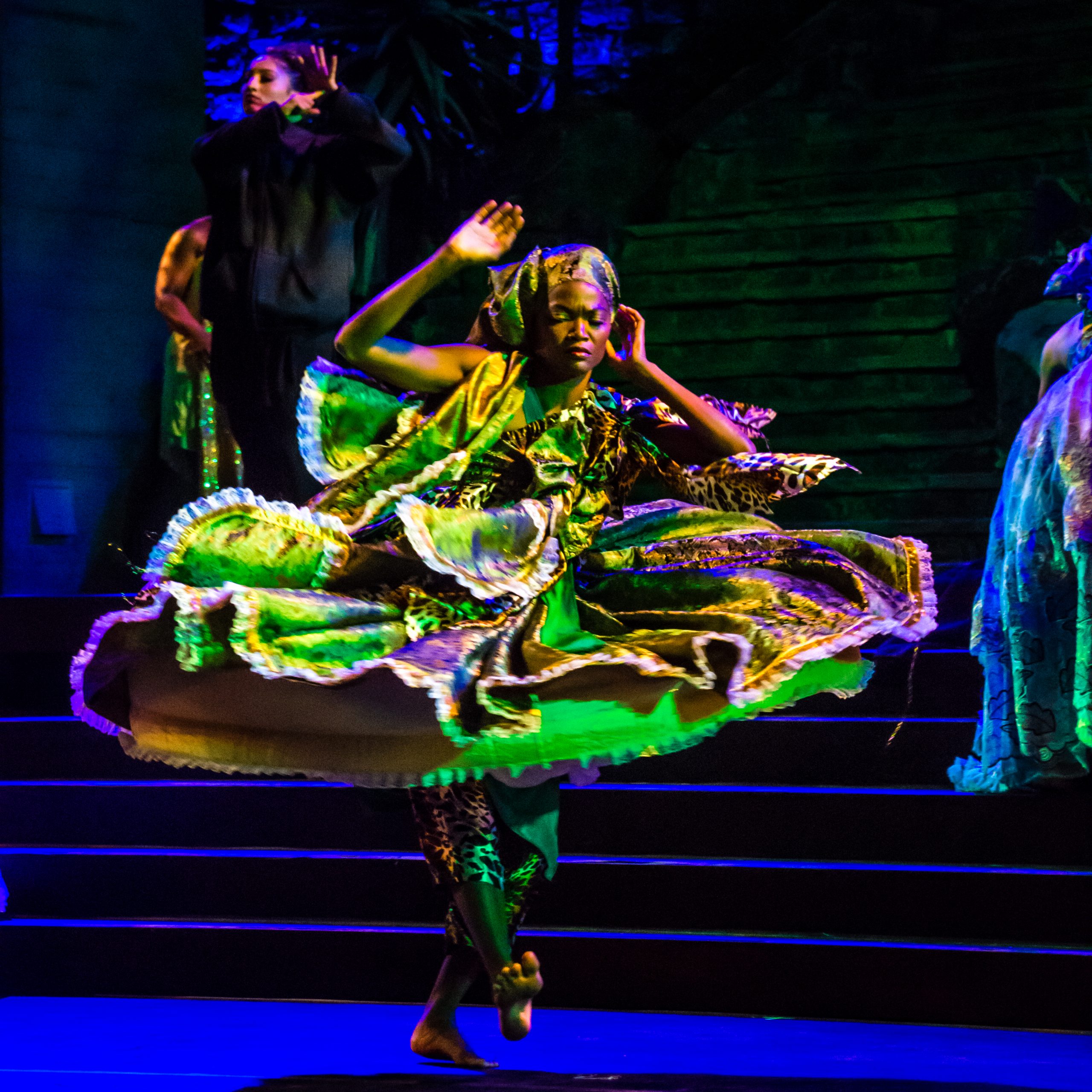 Viver Brasil in Revealed with Dancer Vera Passos as Orixa Oba Photo Jorge Vismara