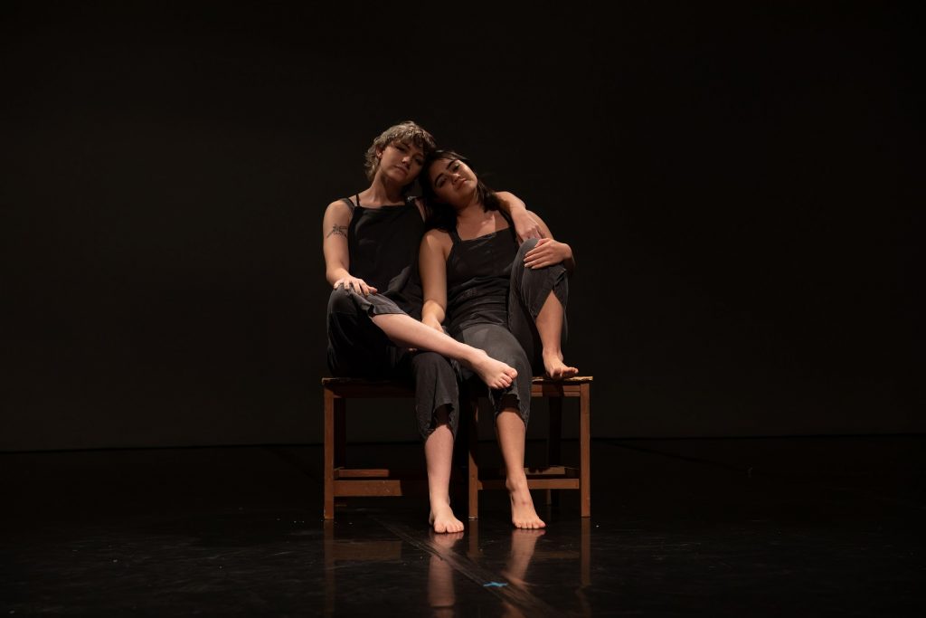 Still Moving - AkomiDance members Nikko Black and Emma Yagi in Marie Hoffman's "Side Door" - Photo by Denise Leitner