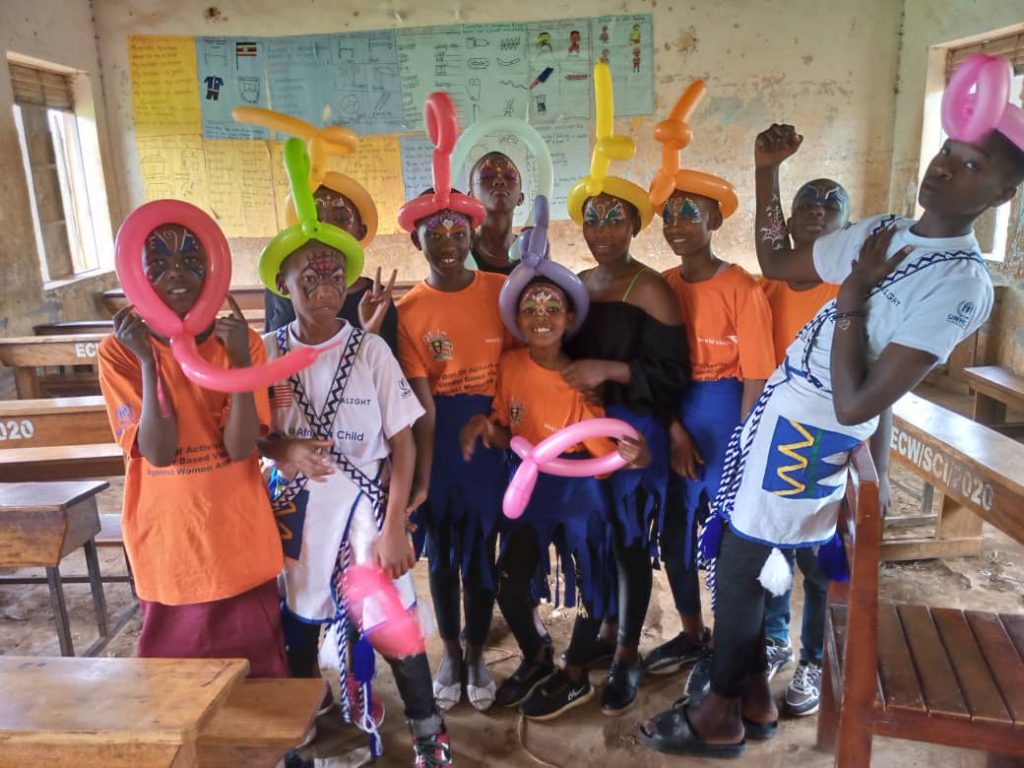 Former child soldiers in Uganda who work with Abaho Conrad - Courtesy of Ari Honarvar