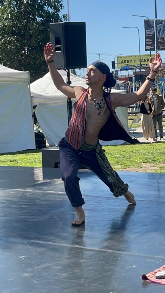 BlakTinx Dance Festival 2023 - “3 Tz’ikin” choreographed and performed by Edgar Aguirre - Photo by Bill Prudich