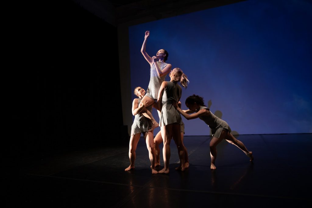 LA Dance Festival 2023 - Julienne Mackey, Mara Hancock, Hannah Joo, Denali Huff, and Jack Ironstone in Deborah Brockus' "The Brightness of Light" - Photo by Denise Leitner