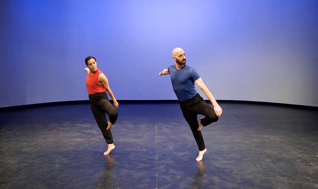 "Falling" - Daniel Gwirtzman Dance Company in "e-Motion" - Photo by Stefanos Milkidis