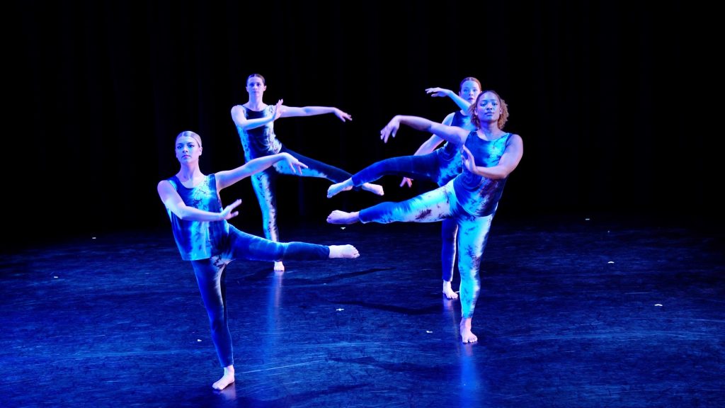 (L-R) Micay Jean, Lauren Gold,Lydia McDonald, Nola Gibson in Benita Bike's "Plugged" - Screen shot by Dean Wallraff