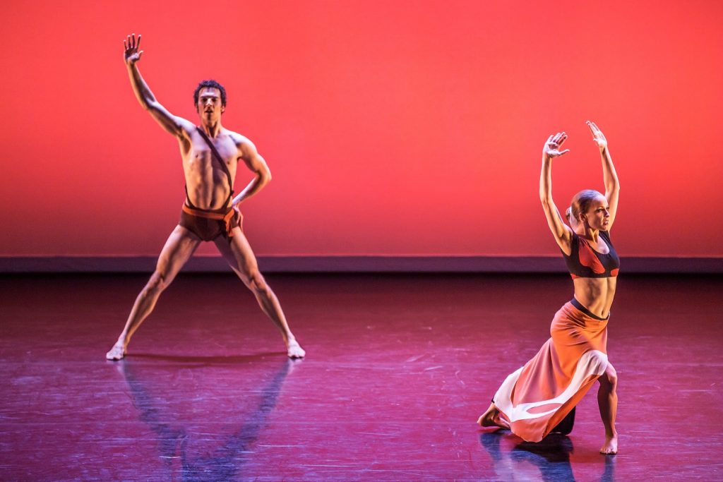 MGDT -Lorenzo Pagano and Anne O’Donnell in Martha Graham’s "Dark Meadow Suite" - Photo by Brigid Pierce