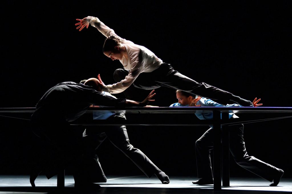 Ballet BC dancers in Crystal Pite's "The Statement" - Photo© Michael Slobodian