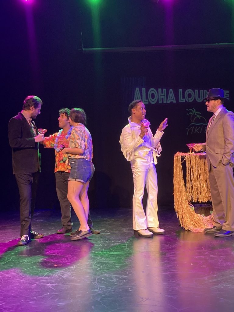 (L-R) Mikel Farber, Michael Garcia Otavo, Maya Knell, Robert Lee, and Daniel Kuhlman in SICK by Dahn Hiumi