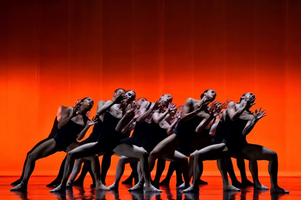 Artists of Ballet BC in "Bedroom Folk" by Sharon Eyal and Gai Behar - photo ©Michael Slobodian