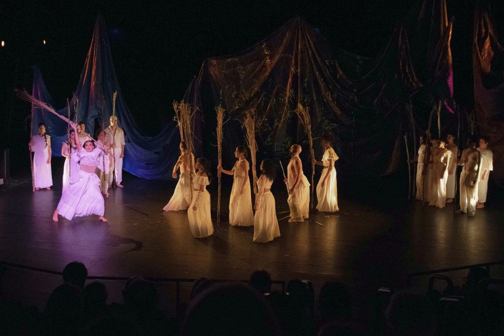 CONTRA-TIEMPO's and Community Cast in "¡azúcar!" - photo by Robert Davezac