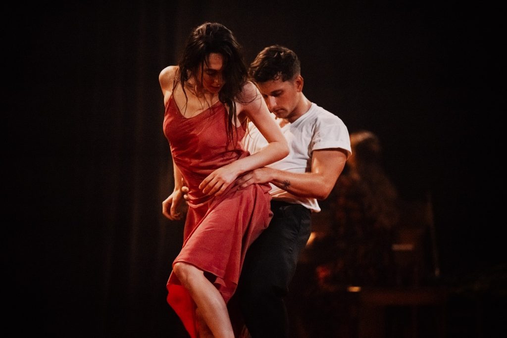 Daphne Fernberger and Lorrin Brubaker in The Missing Mountain by Bobbi Jean Smith and Or Schraiber - Photo by Josh S. Rose for L.A. Dance Project, 2023