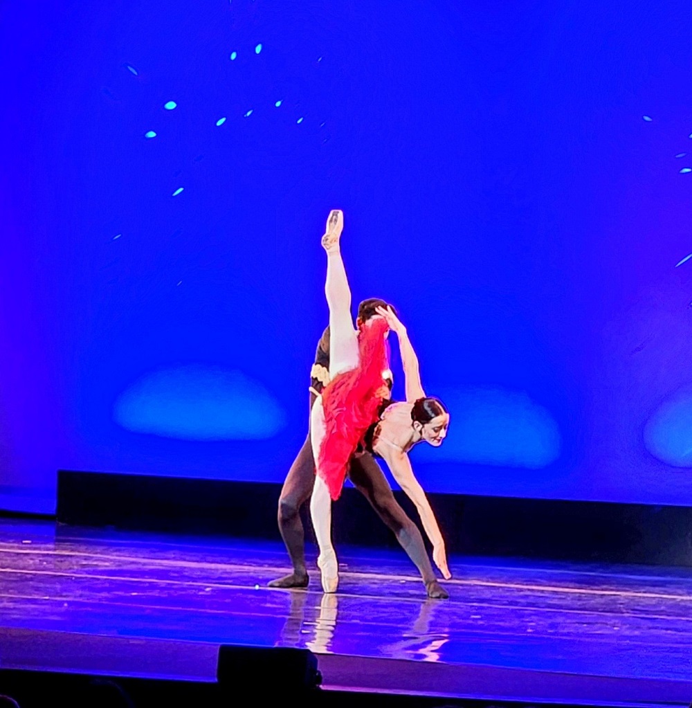 PBDT - Don Quixote (Grand Pas de Deux) - Dancers Eduard Sargsyan as Basilio, Natalie Palmgren as Kitri - Photo by Tom Pease