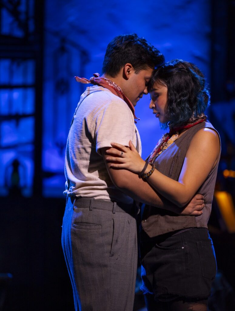 Antonio Rodriguez and Amaya Braganza in Hadestown -Photo by T Charles Erickson