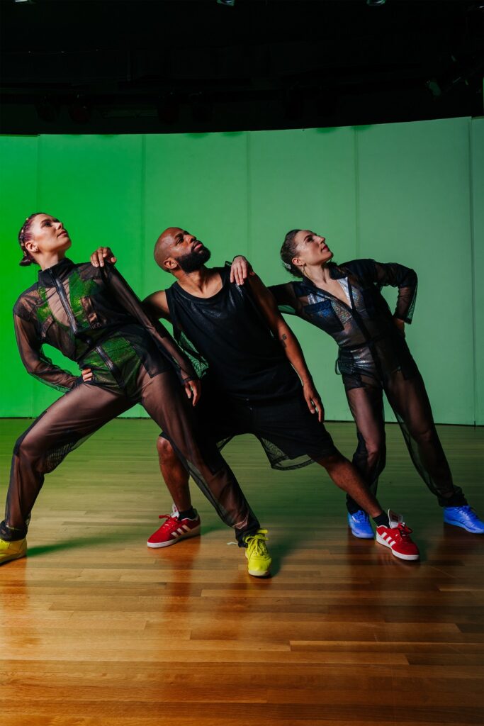 Ephrat Asherie Dance - UNDERSCORED - (l-r) Manon Bal, Matthew "Megawatt" West, Ephrat Asherie - Photo by Lamont Richardson