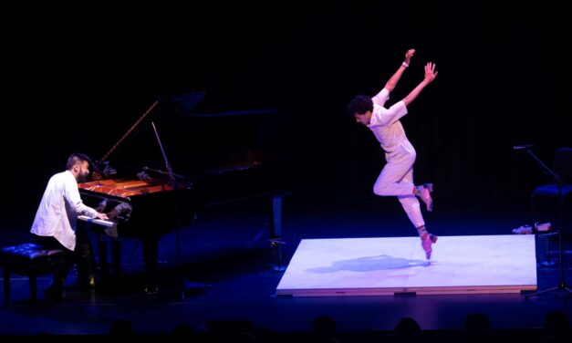 Conrad Tao and Caleb Teicher in ‘Counterpoint’ at the newly opened Nimoy Theater