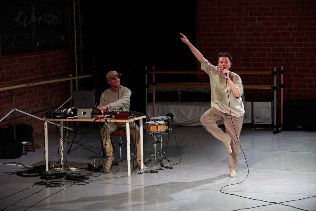 (L-R) Maxwell Transue, Spenser Theberge in "Intimates" - Photo Michael C. Palma