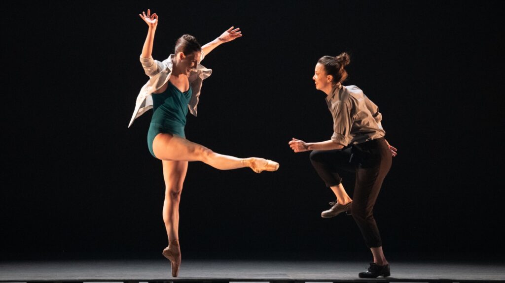 Tiler Peck and Michelle Dorrance in "Tiler Peck & Friends." Photo by Christopher Duggan