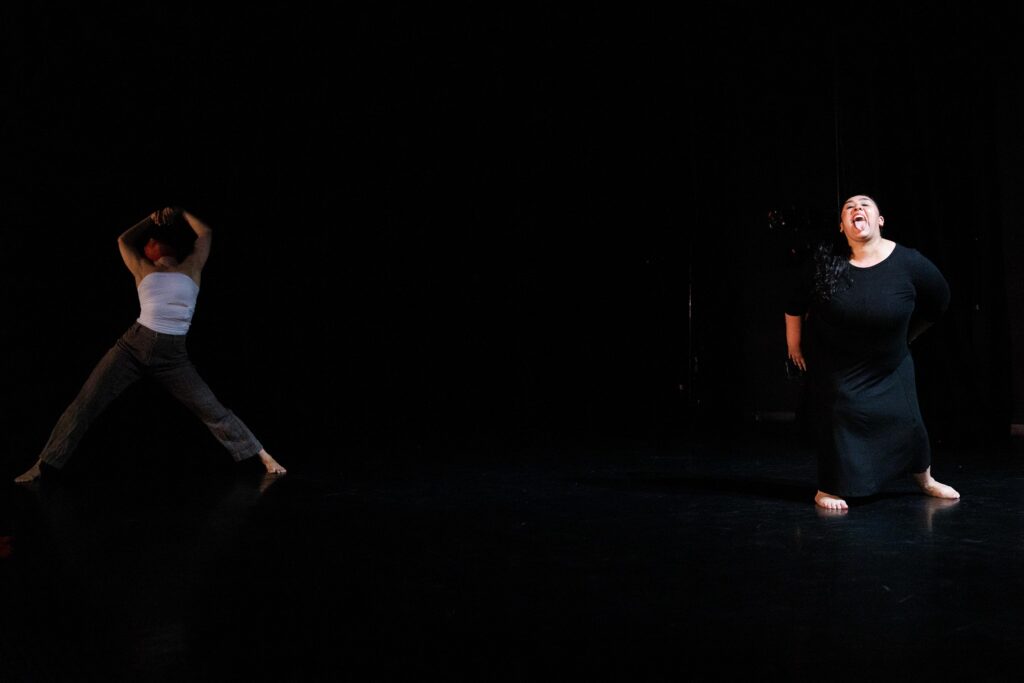 (L-R) Andrea Soto, Dulce Escobedo in Andrea Soto's "Lo Que El Fuego Me Dio" - Photo by Rafael Hernandez