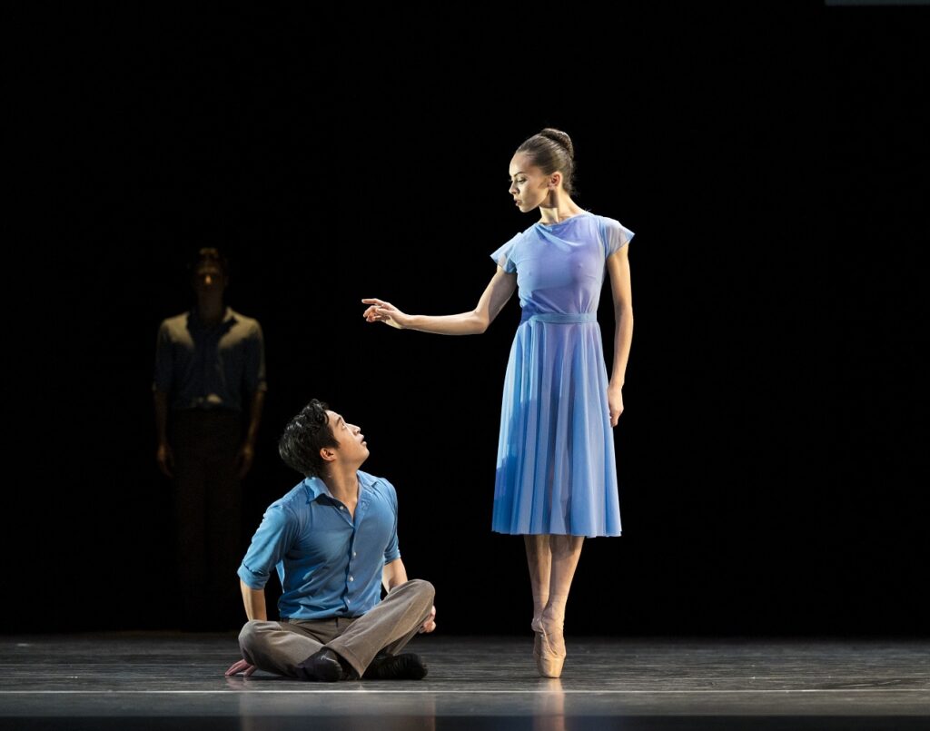 Pacific Northwest Ballet soloists Kuu Sakuragi and Clara Ruf Maldonado in Donald Byrd’s "Love and Loss" - Photo © Angela Sterling.