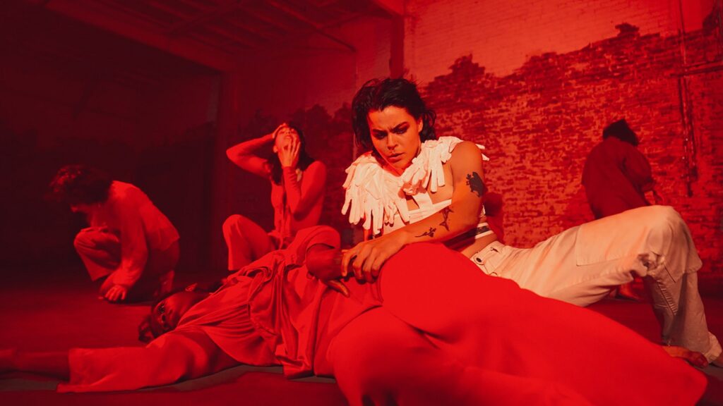Dance at the Odyssey - World premiere of “Archetype” is based on the dance film “Red Football - Still photo by Lily Chumas