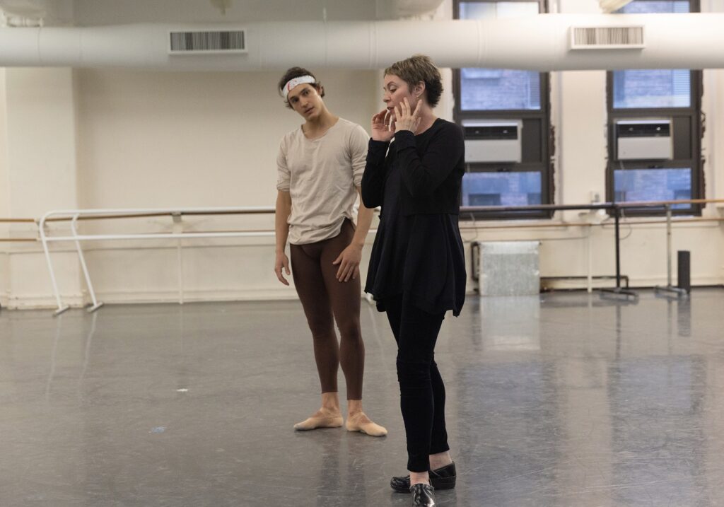 ABT Artistic Director Susan Jaffe in rehearsal with Principal Dancer Daniel Camargo - Photo: Rosalie O’Connor.