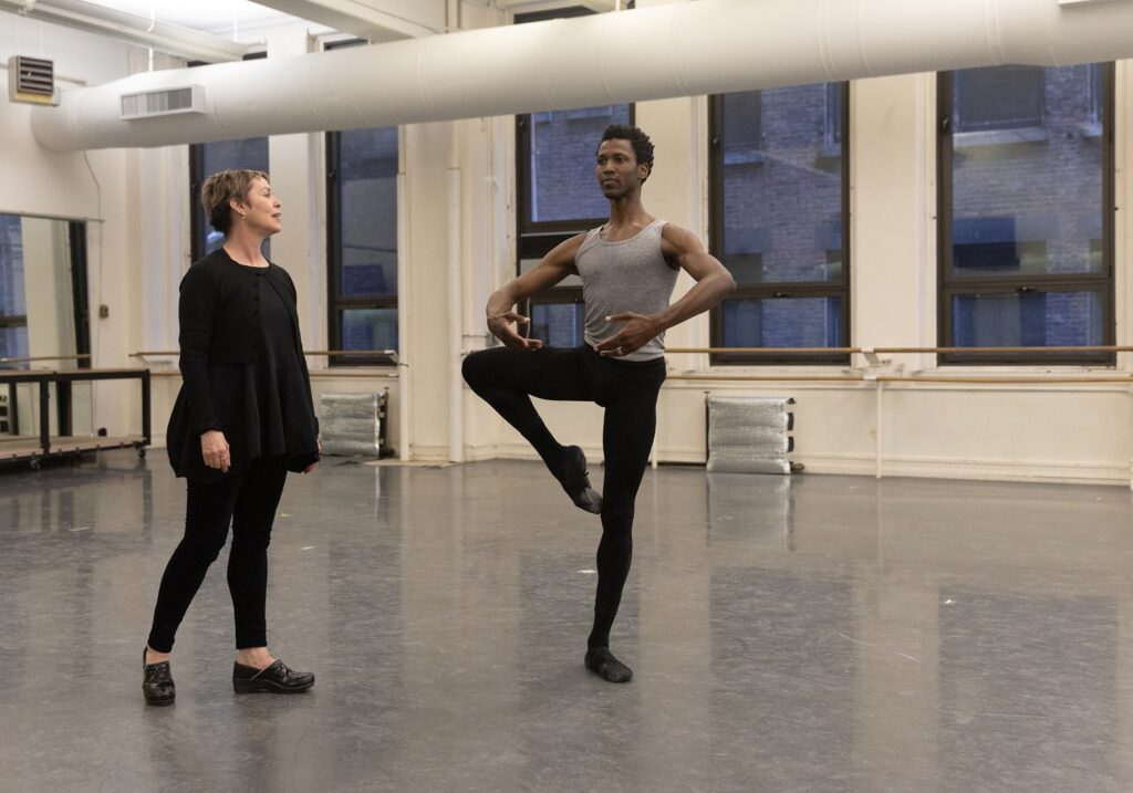 ABT Artistic Director Susan Jaffe in rehearsal with Principal Dancer Calvin Royal III - Photo: Rosalie O’Connor.