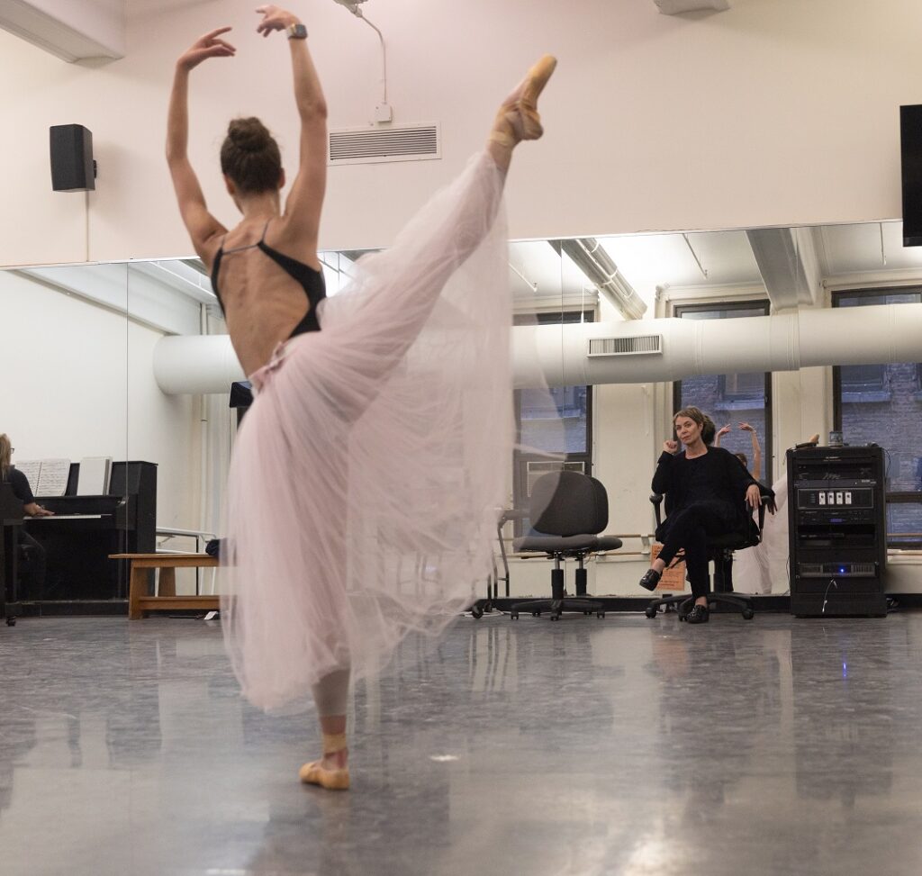 ABT Artistic Director Susan Jaffe in rehearsal with Principal Dancer Devon Teuscher - Photo: Rosalie O”Connor.