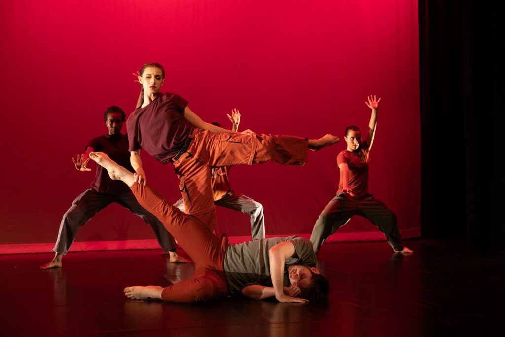 BrockusRED - Anne Lee Rohovec, Bryn Burns, Jolyn Rae, Rebecca Lee in "Oil-Pandora's Box" - Photo by Denise Leitner