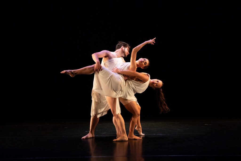 BrockusRED - Bryan Burns, Rebecca Lee, Anne Lee Rohovec in "Antiquities"- Photo by Denise Leitner