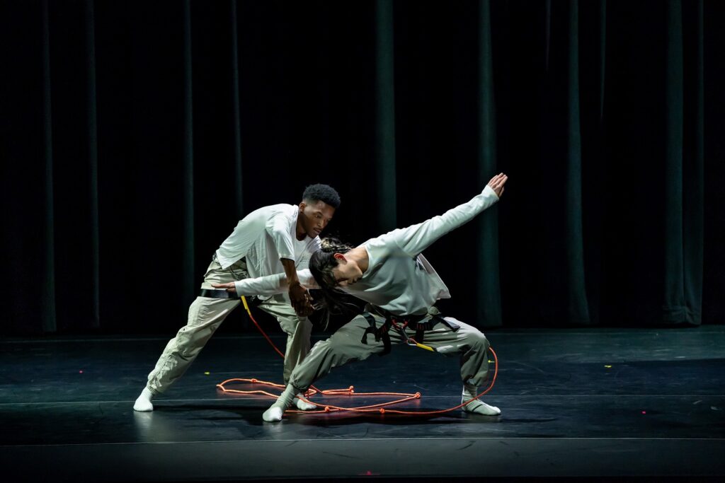 USC Alumni Residency - L-R Davon Rashawn Farmer, Seth Horinouchi in Madison Falconer’s "CLAY-MADE" - Photo by Cheryl Mann.