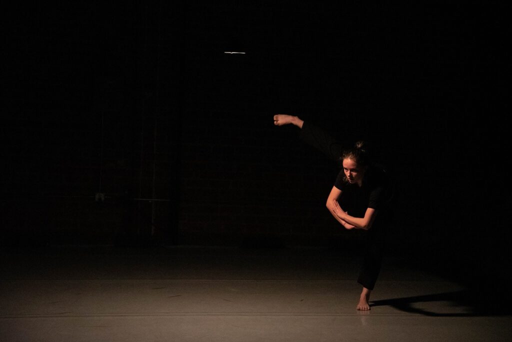 Punto de Inflexión - Angeline Bourgeault in "downcast" - Photo by Todd Collins.