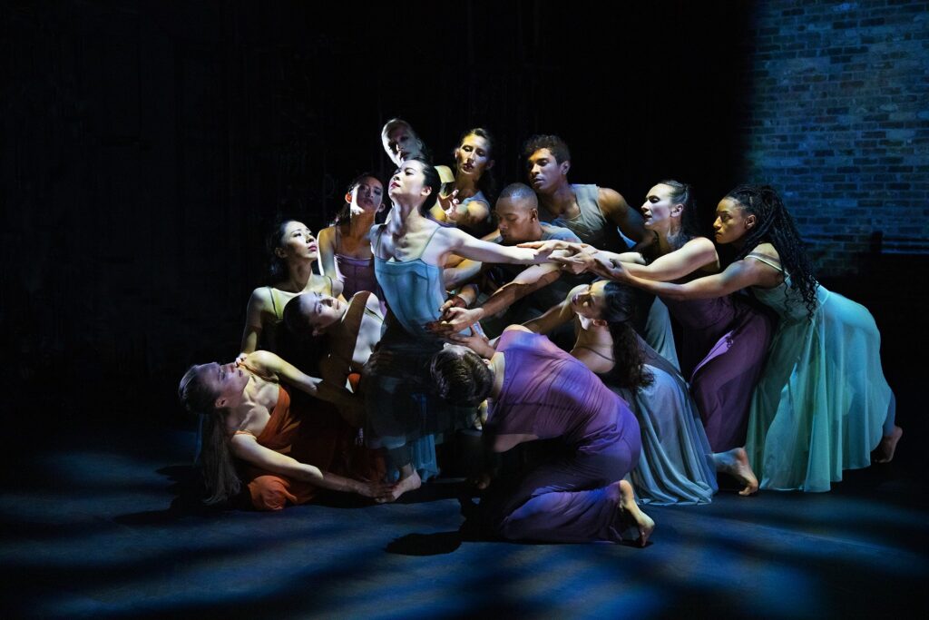 Buglisi Dance Theatre in "Threads Project" - Dancer in center Aoi Sato - Photo by Kristin Lodoen.