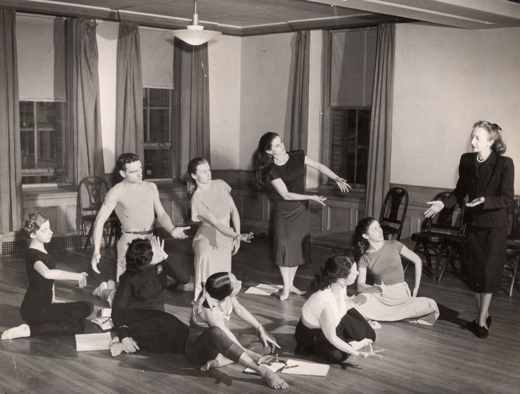 Choreography Class with Doris Humphrey, 1949 - Photographer unknown - 92NY Archives