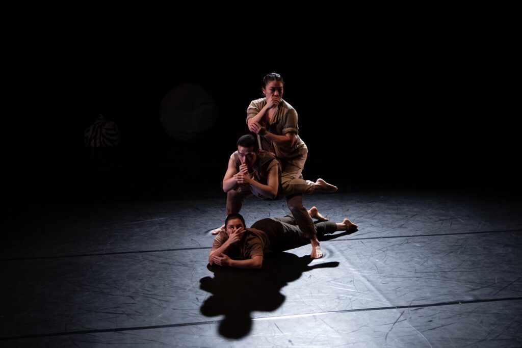 Mizuki Sako (top), Hyoin Jun (center) and Tulsi Shah in Goblin Party USA's "Nomad" - Photo by Charlie Kim.