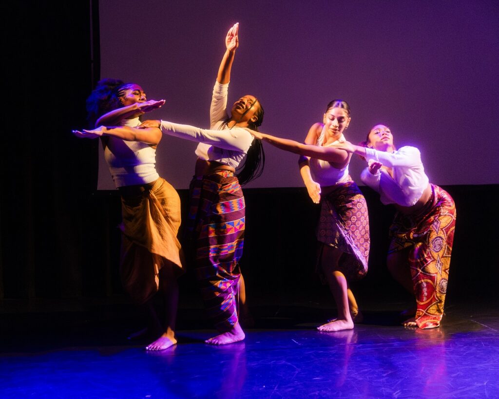 Rain Chichester, Amber Cunnigan, Taylor Jackson and Malani Janel in "Fabric of Our Country - Photo by Joseph Gray.