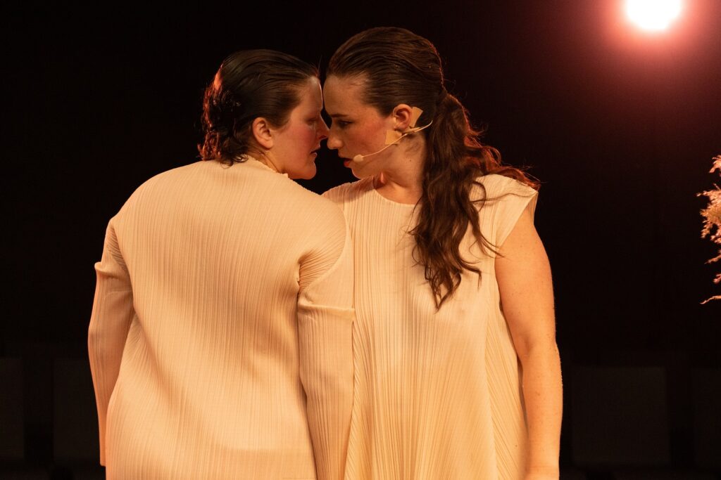 Long Beach Opera - Julie Eichten and Ariadne Greif in "Isola" - Photo by J.J. Geiger.