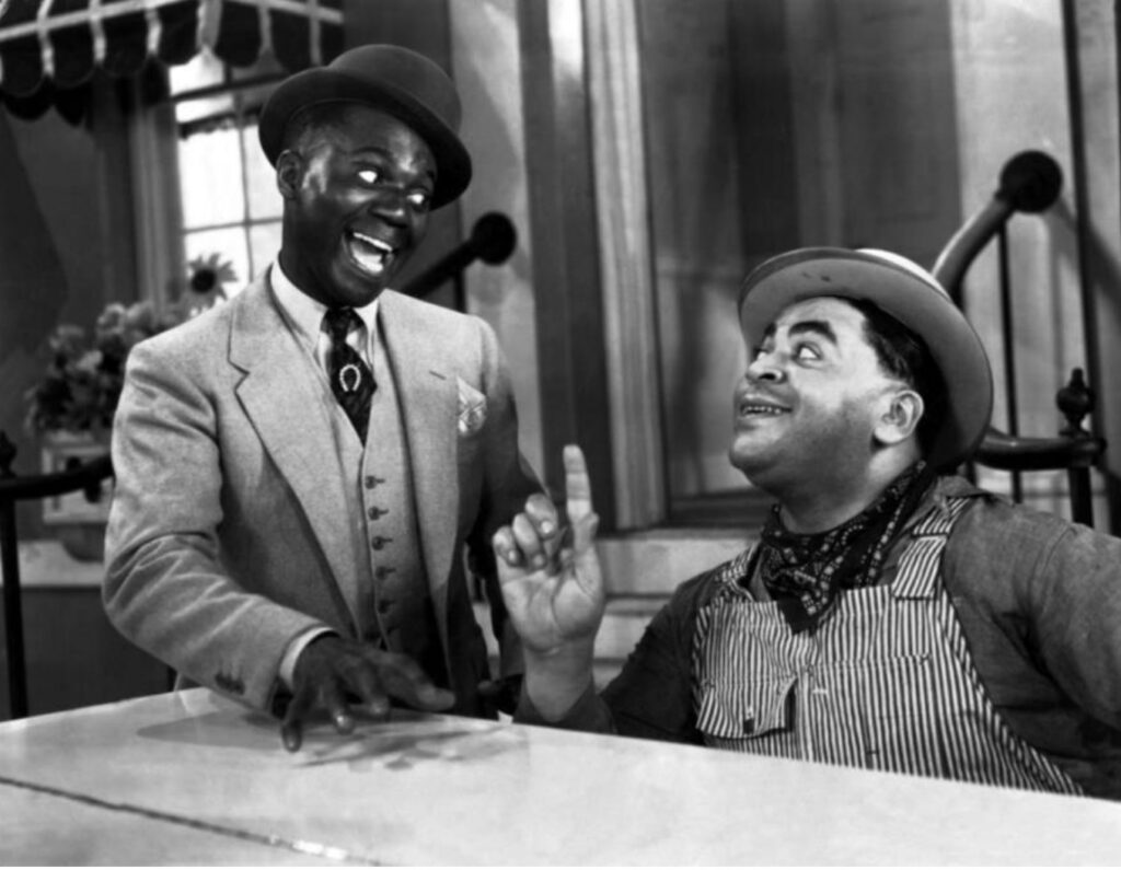 Bill Robinson and Fats Waller perform “I’m Living in a Great Big Way” in Hooray for Love, 1935. (courtesy of author)