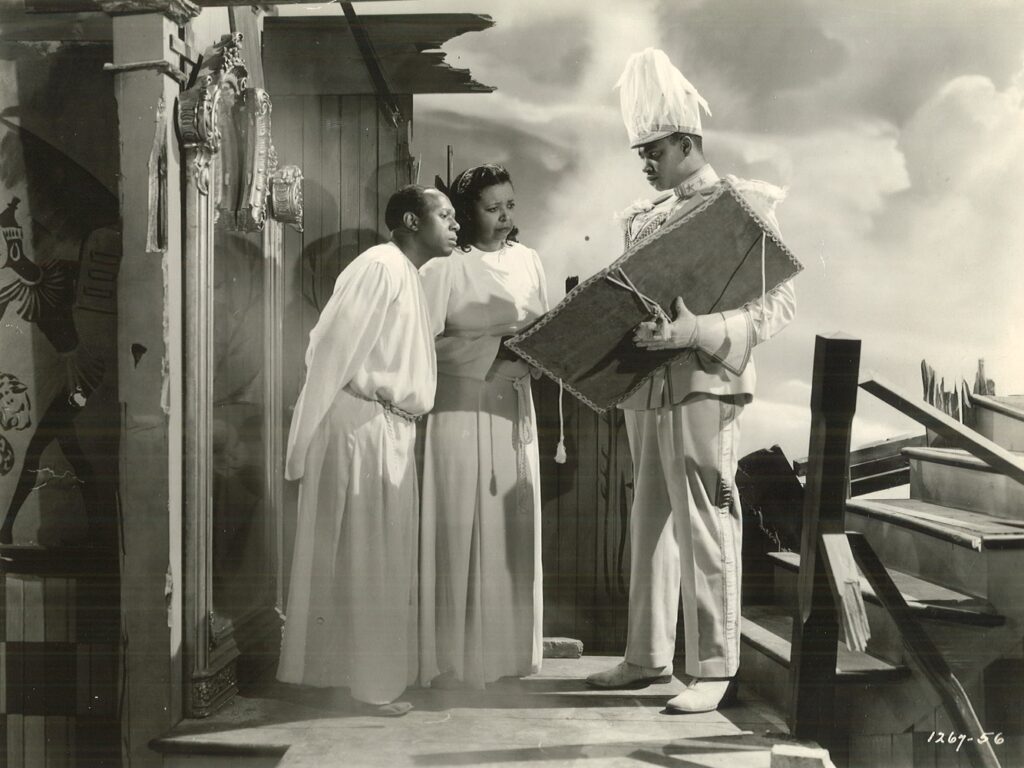 Eddie "Rochester" Anderson, Ethel Waters, and Kenneth Spencer in Cabin in the Sky (1943). Courtesy of author's private collection.