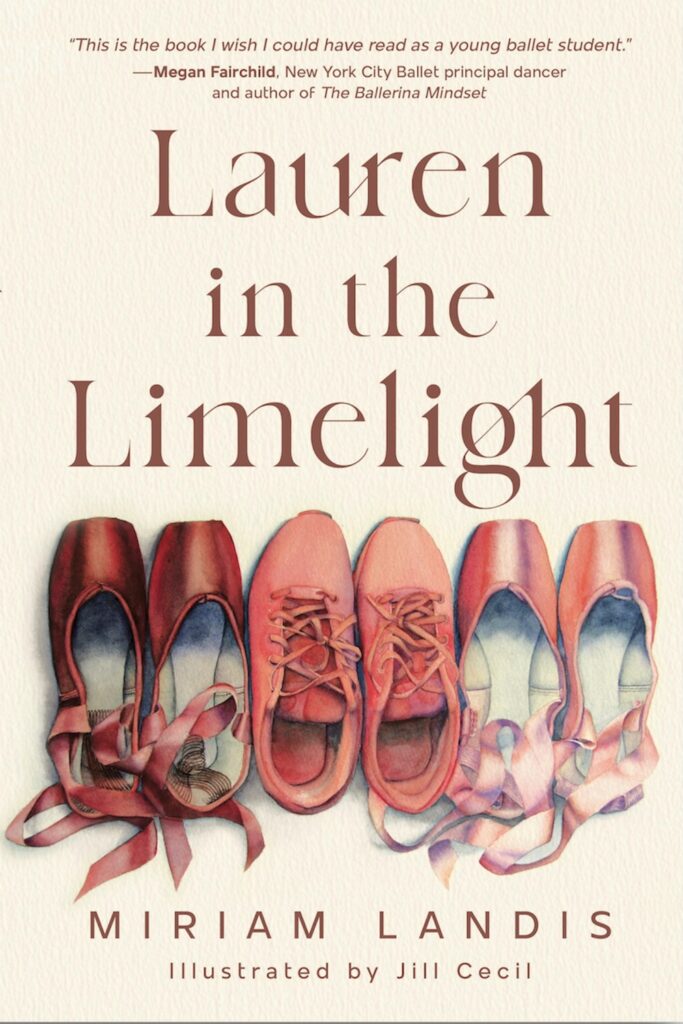 Book Cover - "Lauren in the Limelight" by Miriam Landis, courtesy of the author.