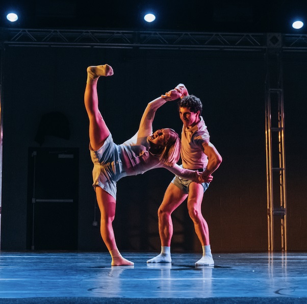 Maddie Lecambra, Josh Escover in Brian Golden's "This is 22!" at Stomping Ground LA - Photo by Delaney Finnegan.